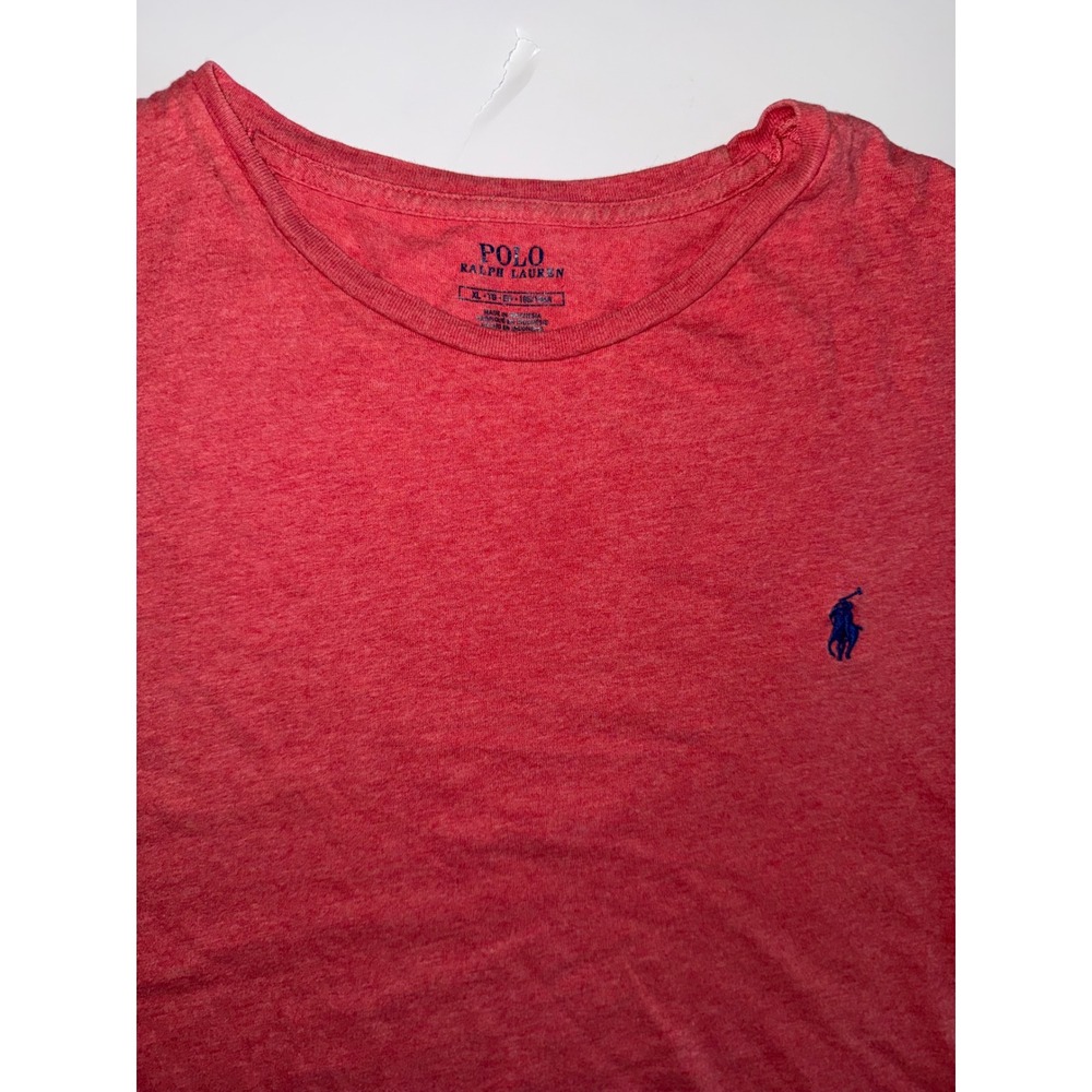 Polo Ralph Lauren Mens‎ XL T-Shirt Heather Red Regular Fit Preppy Classic Logo